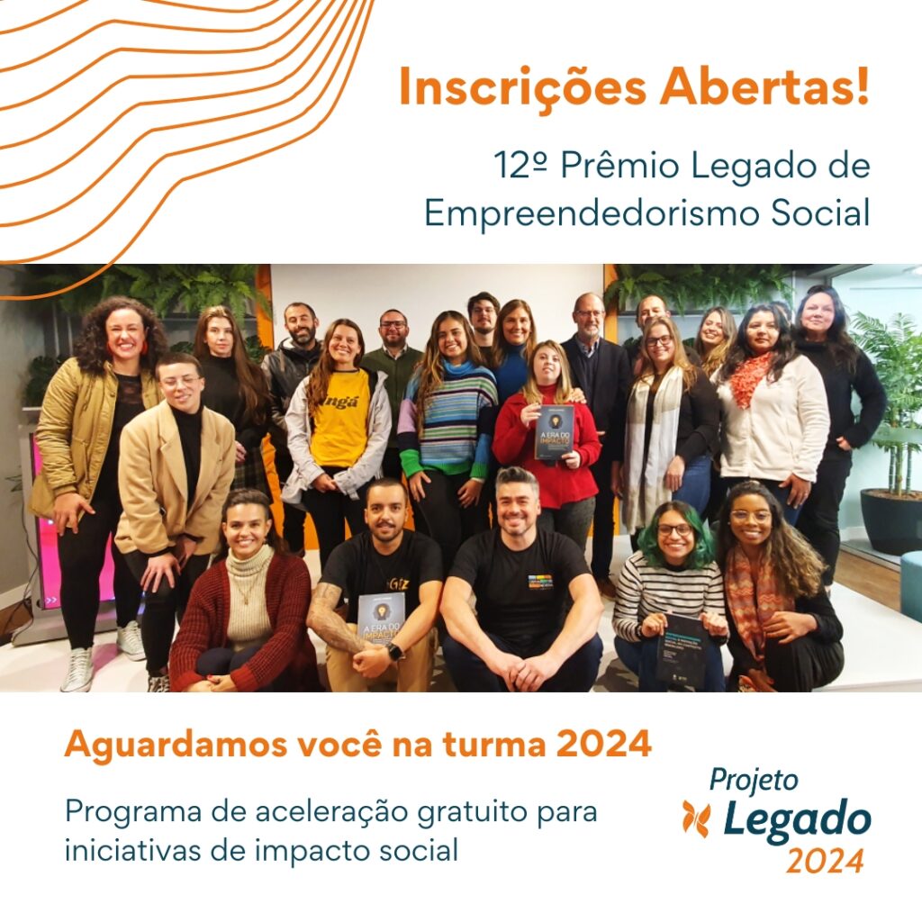 O Projeto Legado, programa de aceleração gratuito para iniciativas socioambientais, promovido pelo Instituto Legado de Empreendedorismo Social, abriu um novo edital para a edição 2024.